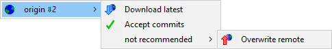 Remote has new actions