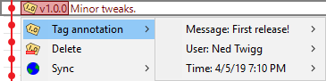 Annotated tag right-click
